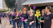 2025 Walk to End Alzheimer's - serenading walkers